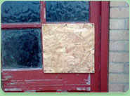 boarded up Exeter